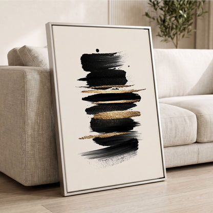 Black Gold Brushstrokes