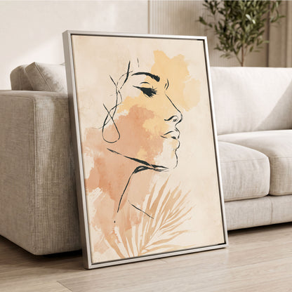 Pastel Feminine Line Art