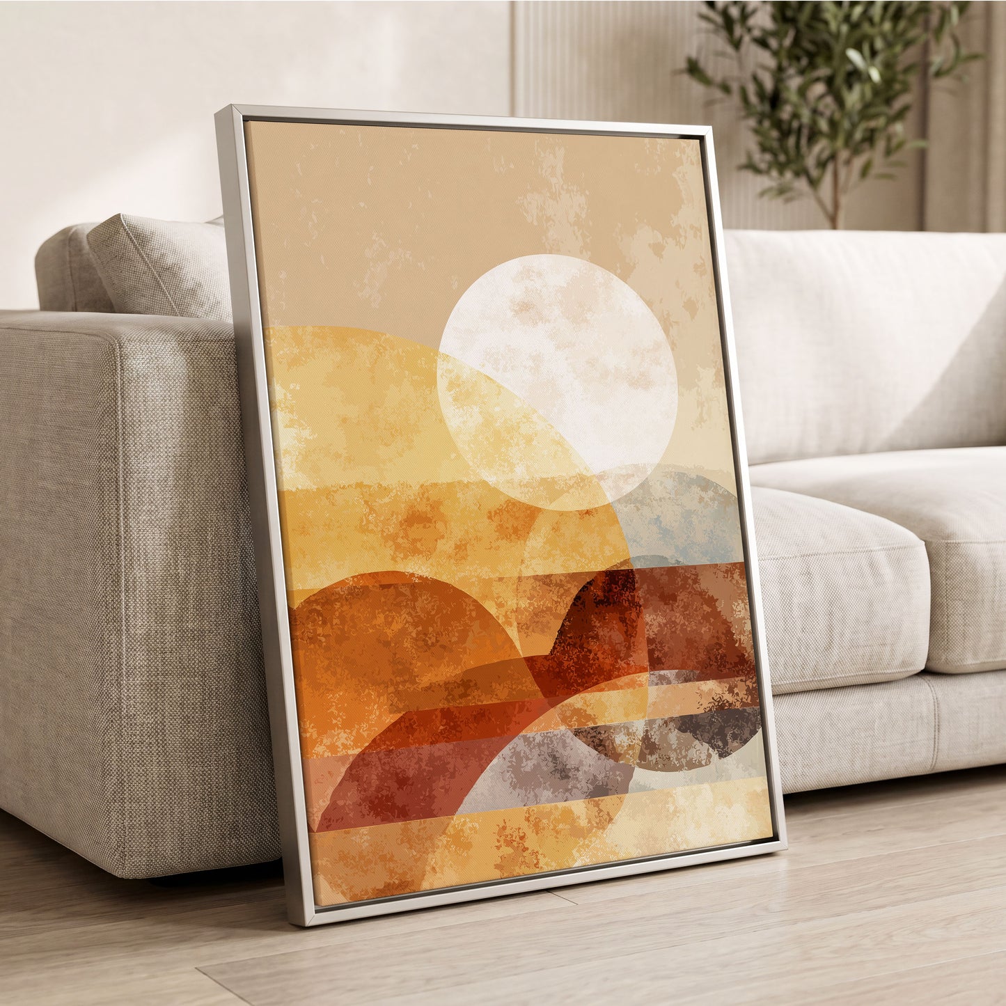 Amber Geometric Sunrise