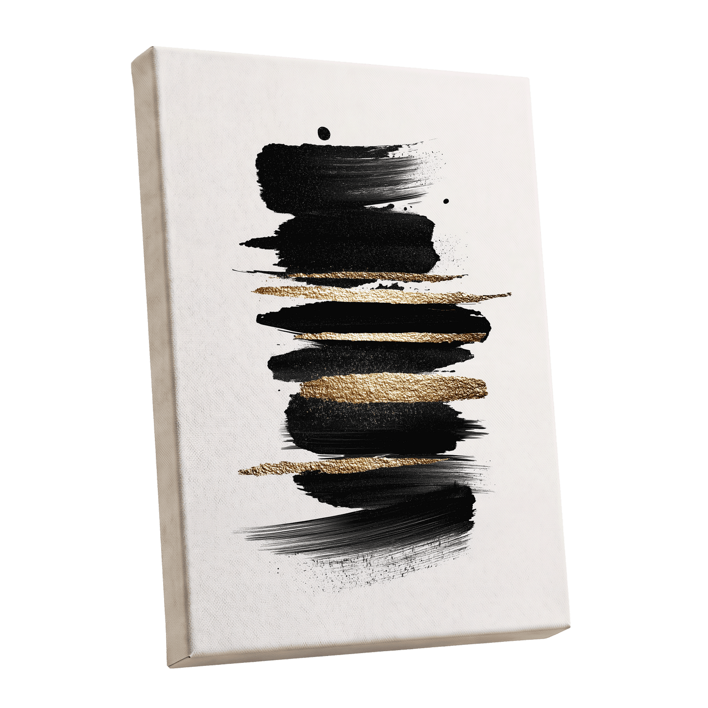 Black Gold Brushstrokes