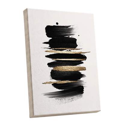 Black Gold Brushstrokes