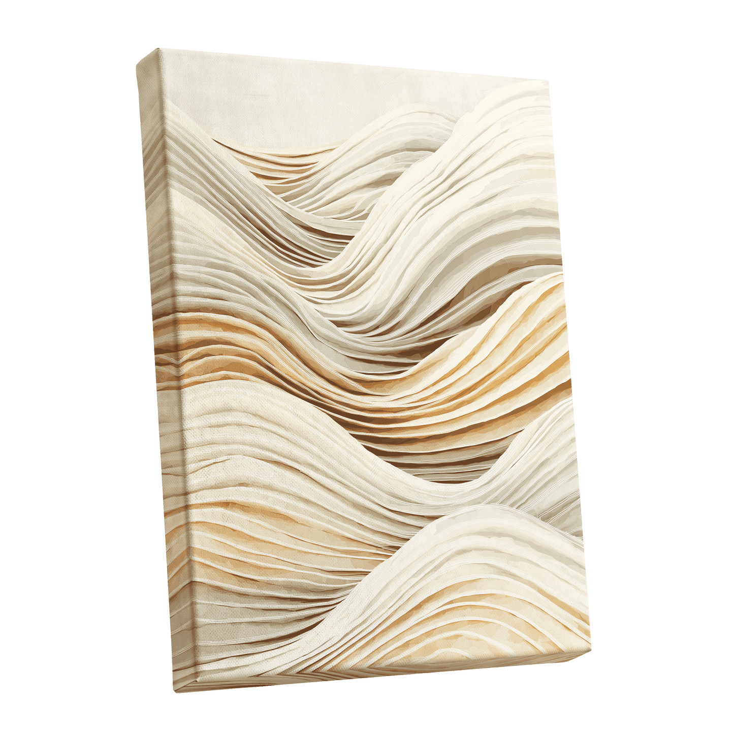 Ivory Layered Waves