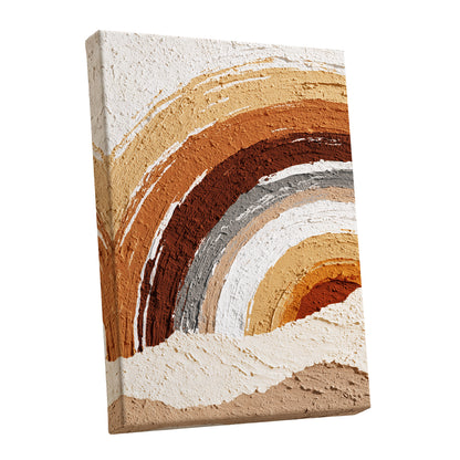 Terracotta Ochre Textured Rainbow Arch Wall Art
