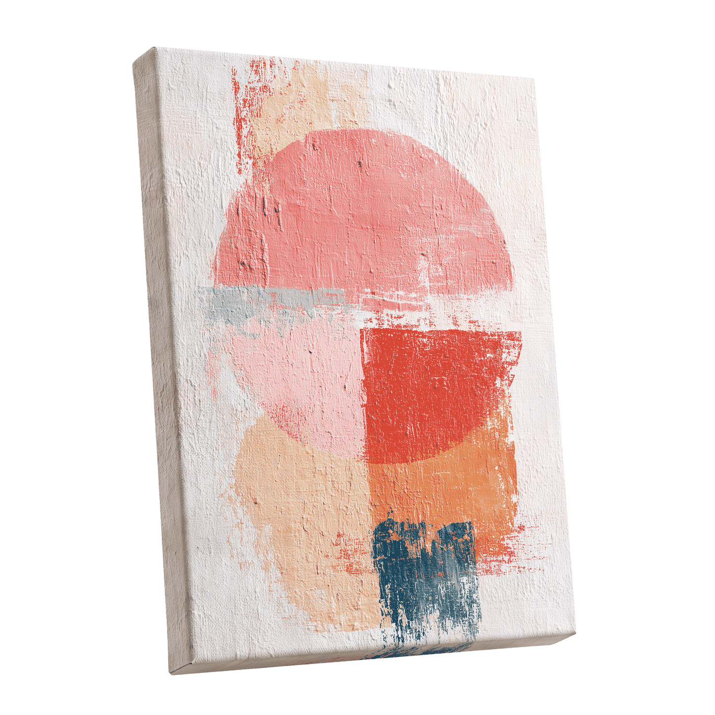 Coral Abstract Balance