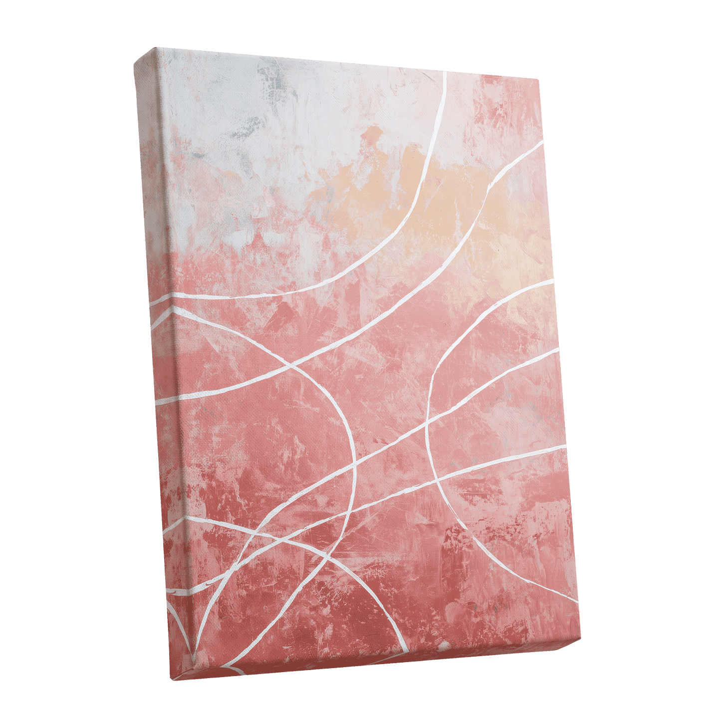 Blush Flow Line Abstract