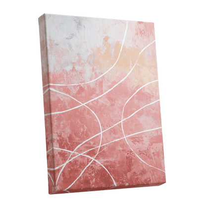 Blush Flow Line Abstract