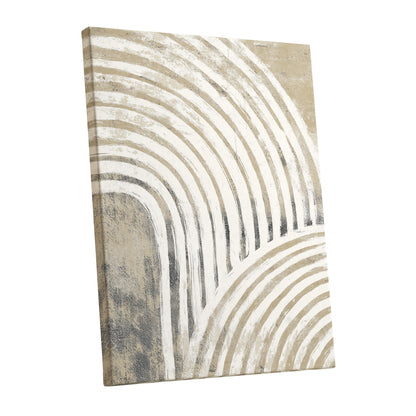 Neutral Beige Layered Rainbow Wall Art