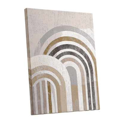 Neutral Textured Rainbow Arch Wall Art