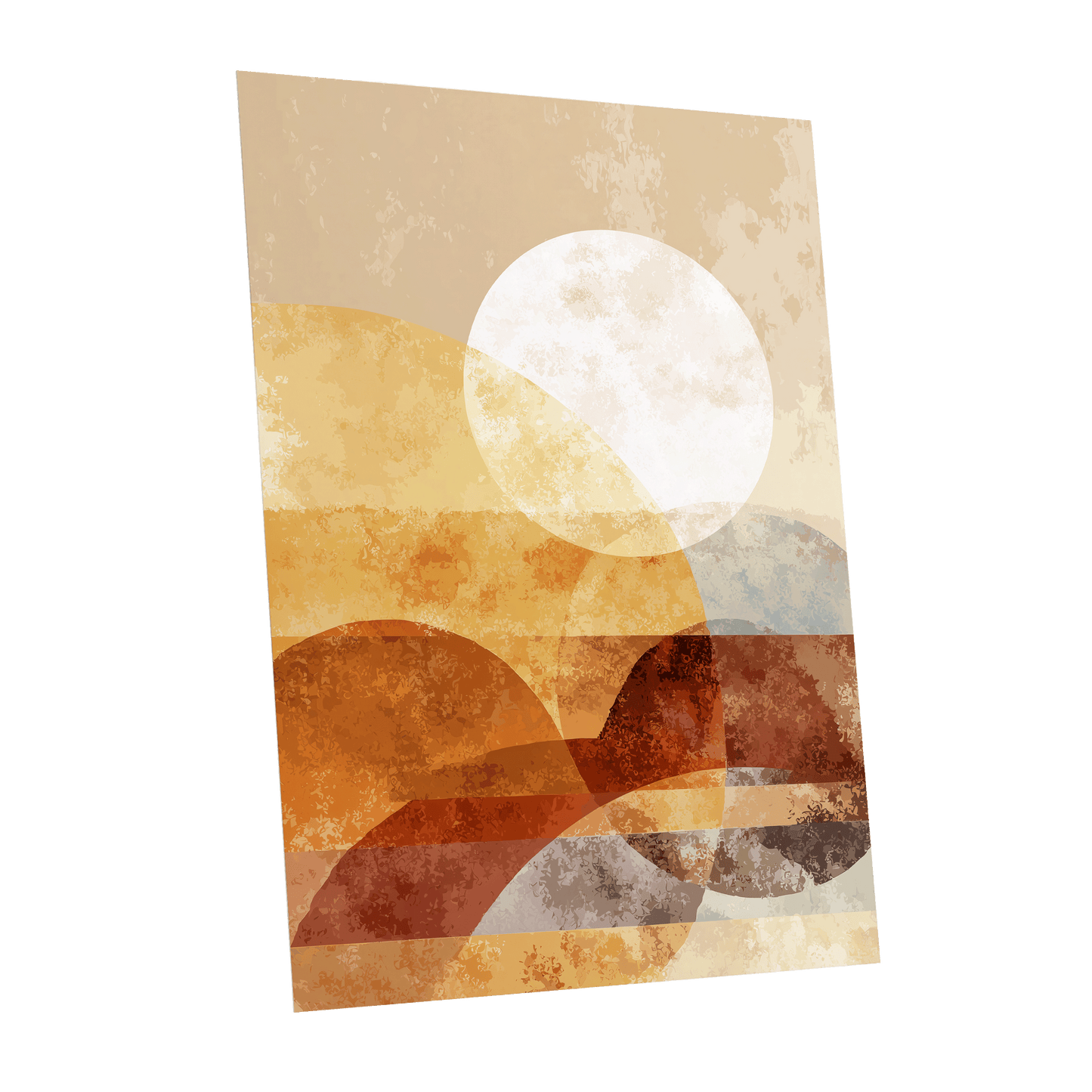 Amber Geometric Sunrise