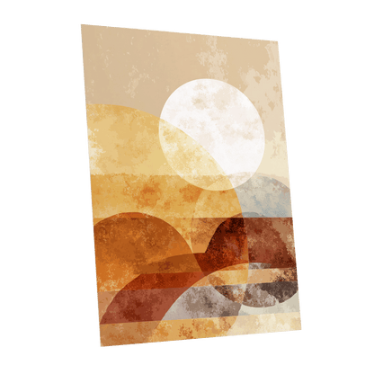 Amber Geometric Sunrise