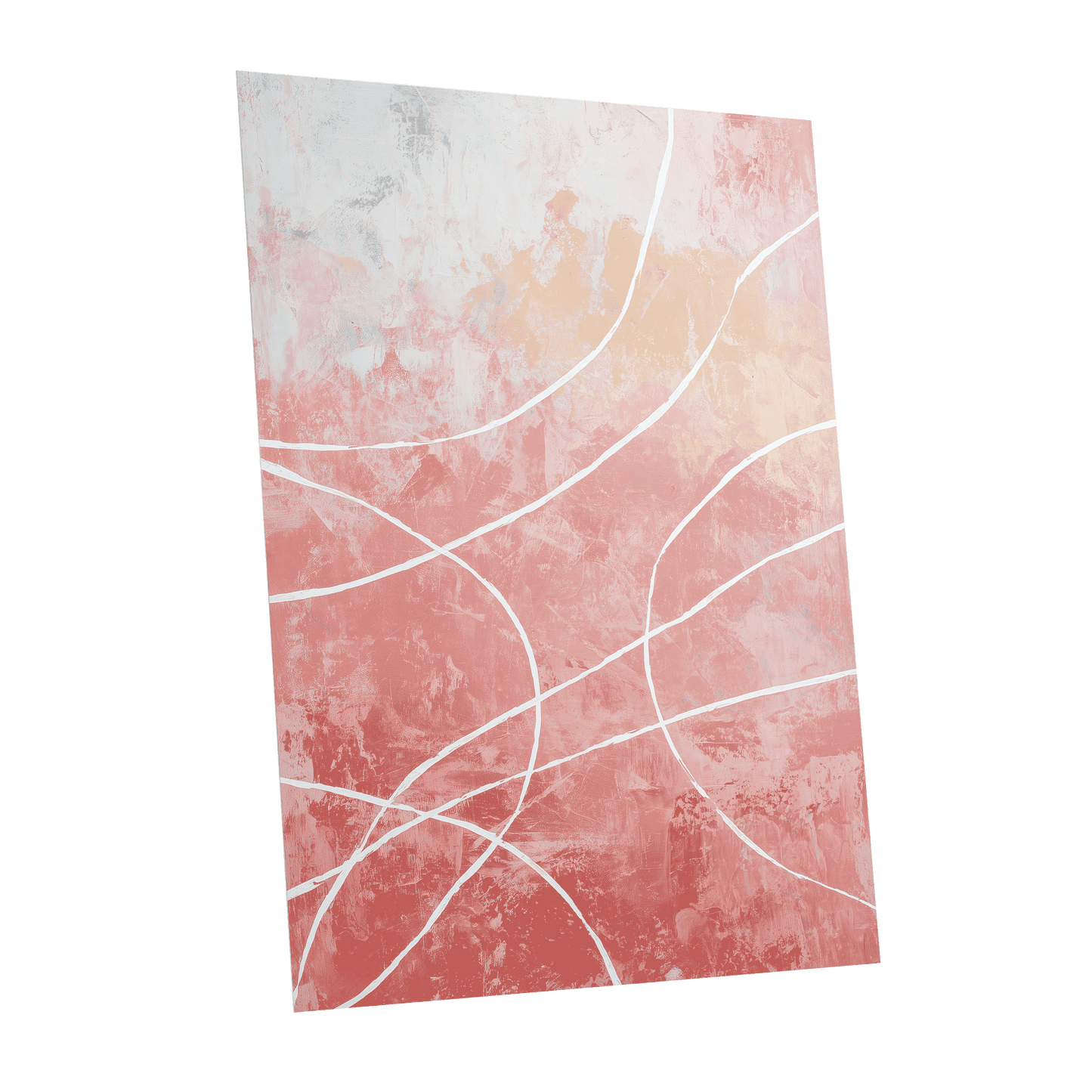 Blush Flow Line Abstract