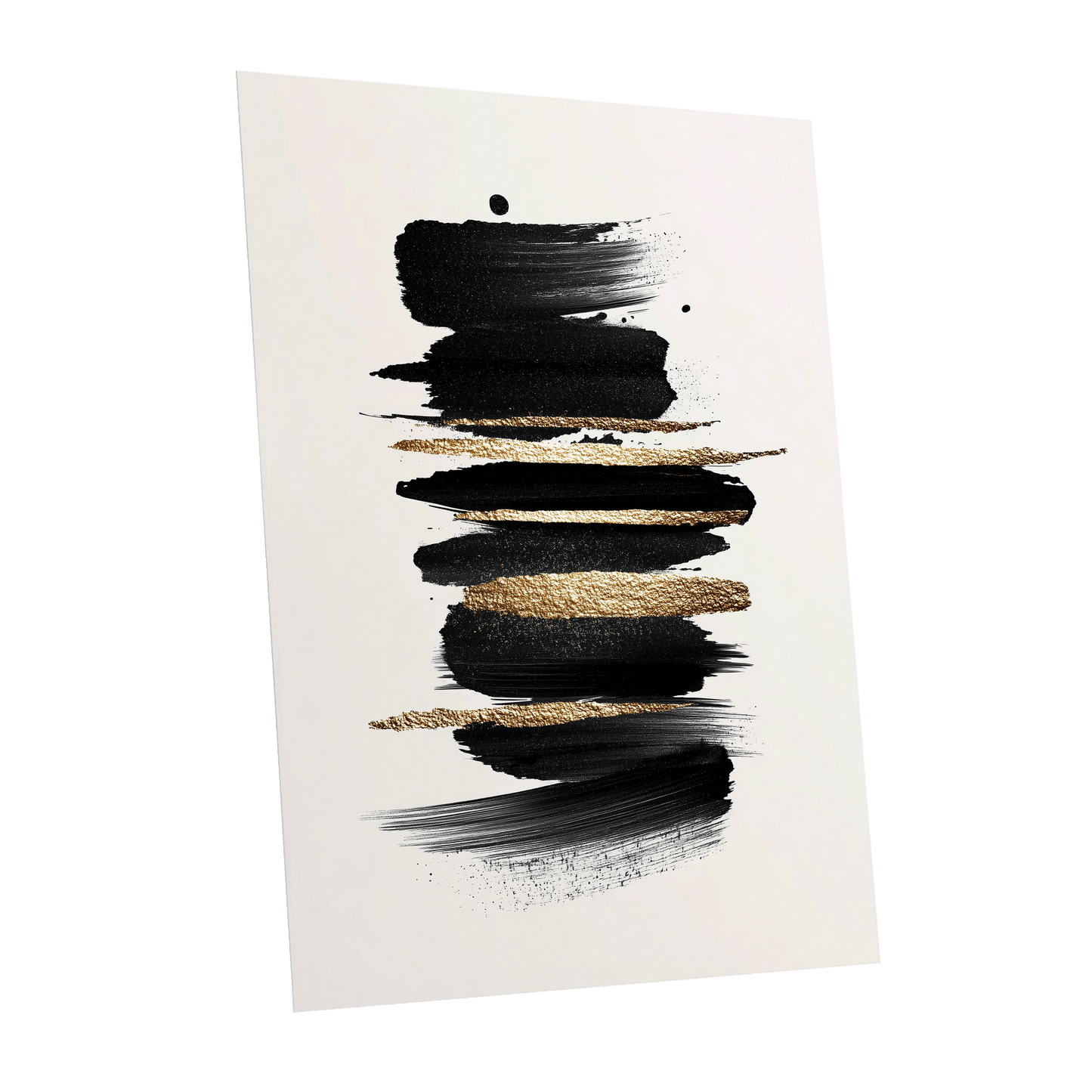 Black Gold Brushstrokes