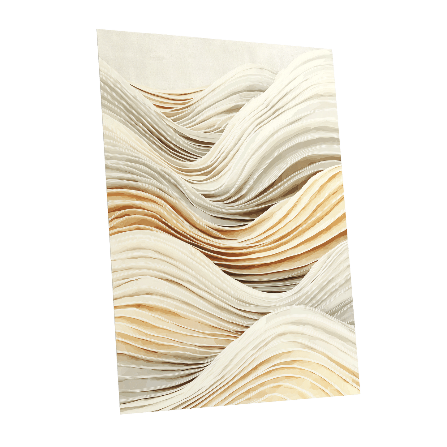 Ivory Layered Waves