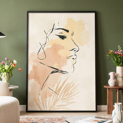 Pastel Feminine Line Art