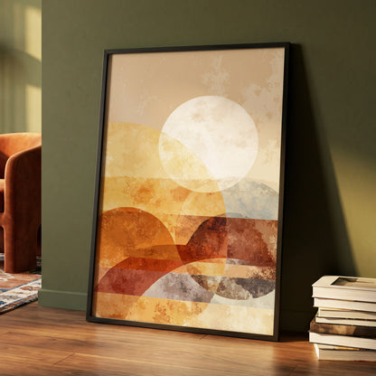 Amber Geometric Sunrise