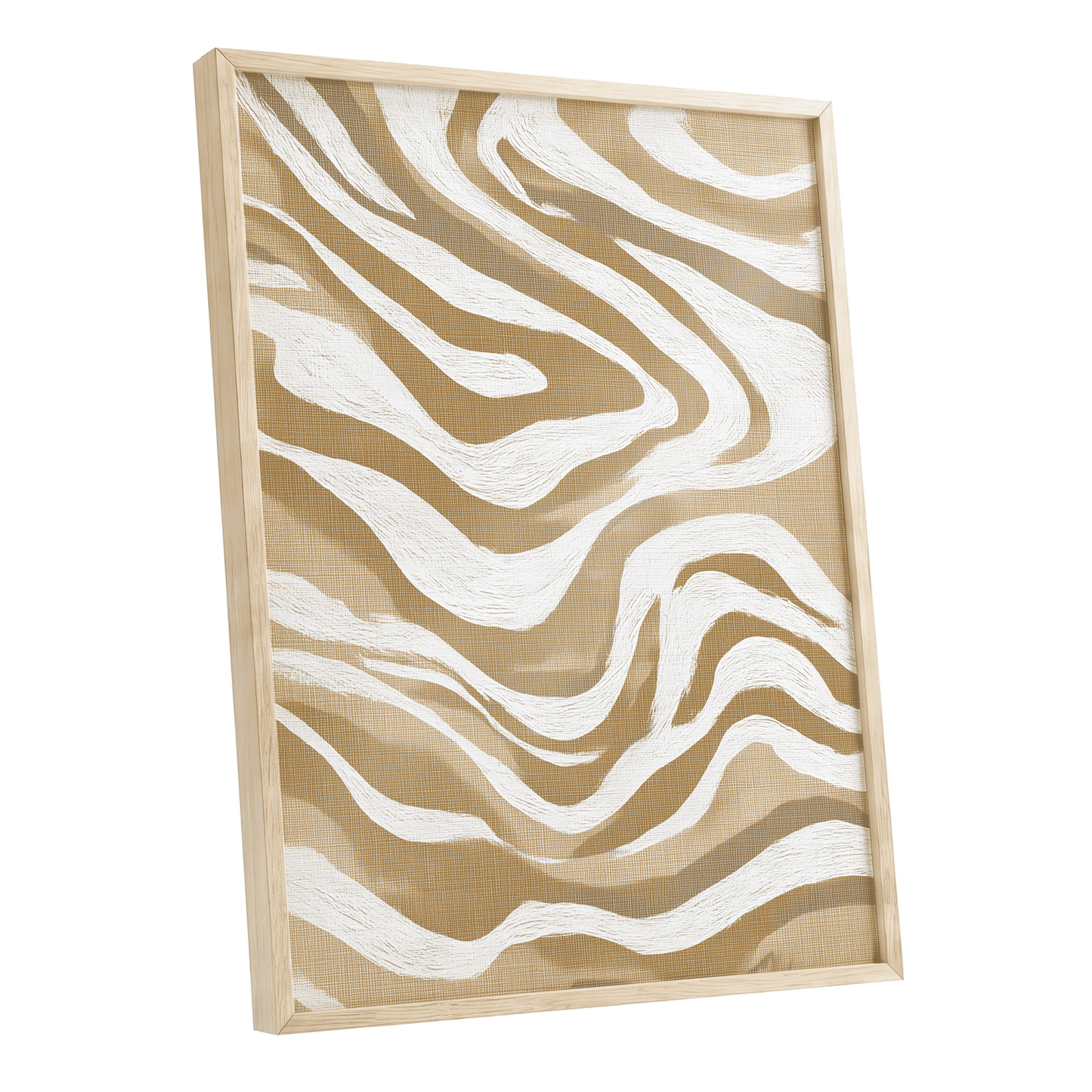 Ochre Flow Abstract