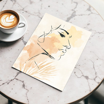 Pastel Feminine Line Art
