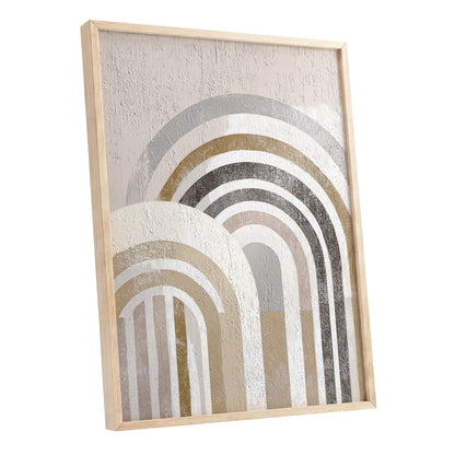 Neutral Textured Rainbow Arch Wall Art