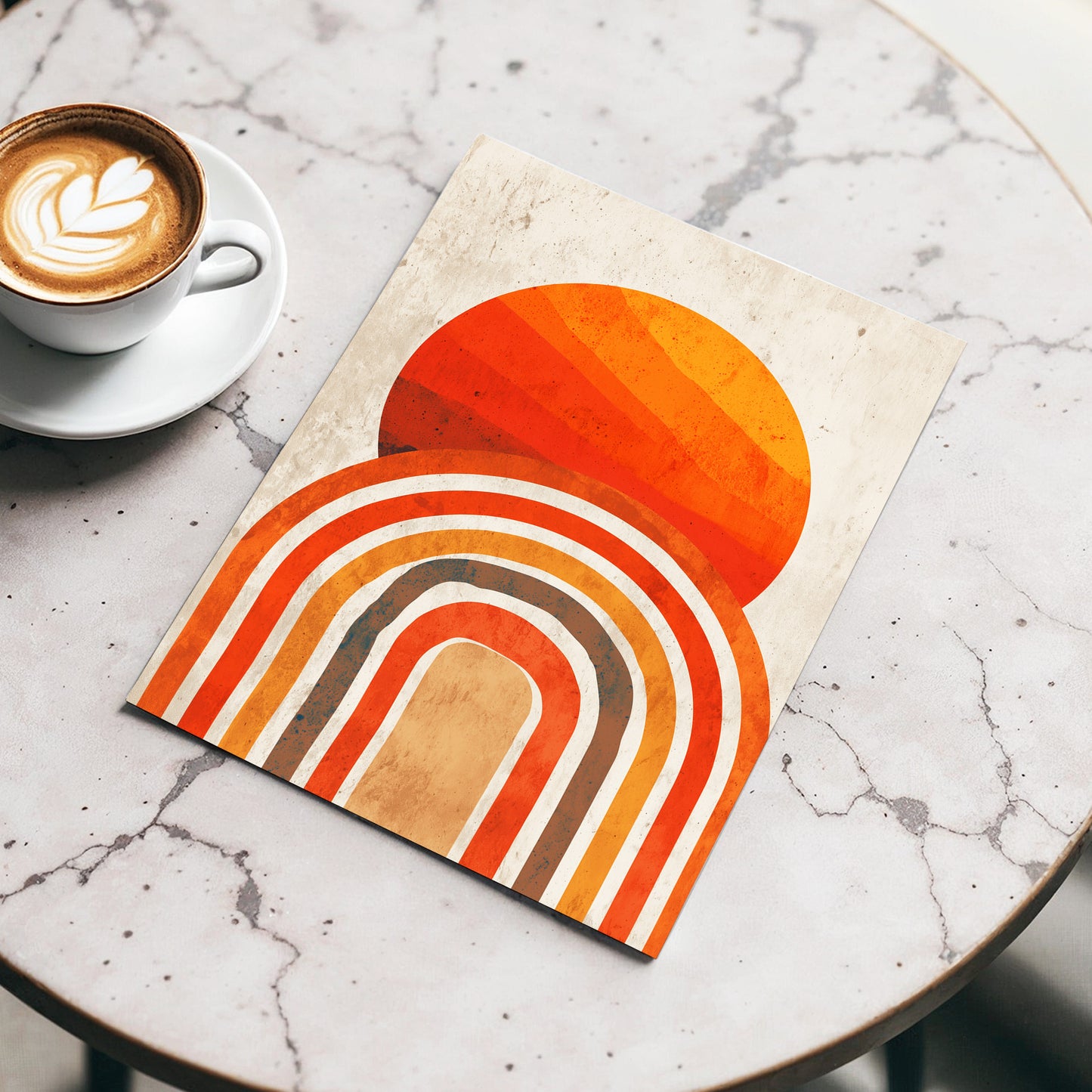 Retro Sunset Arches