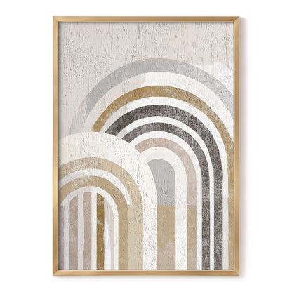 Neutral Textured Rainbow Arch Wall Art
