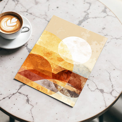 Amber Geometric Sunrise