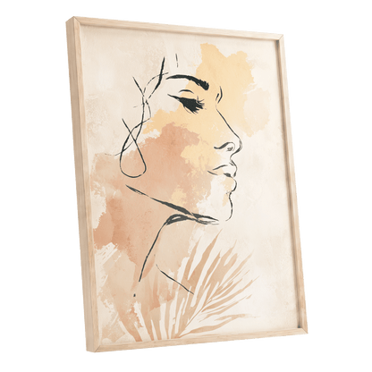 Pastel Feminine Line Art