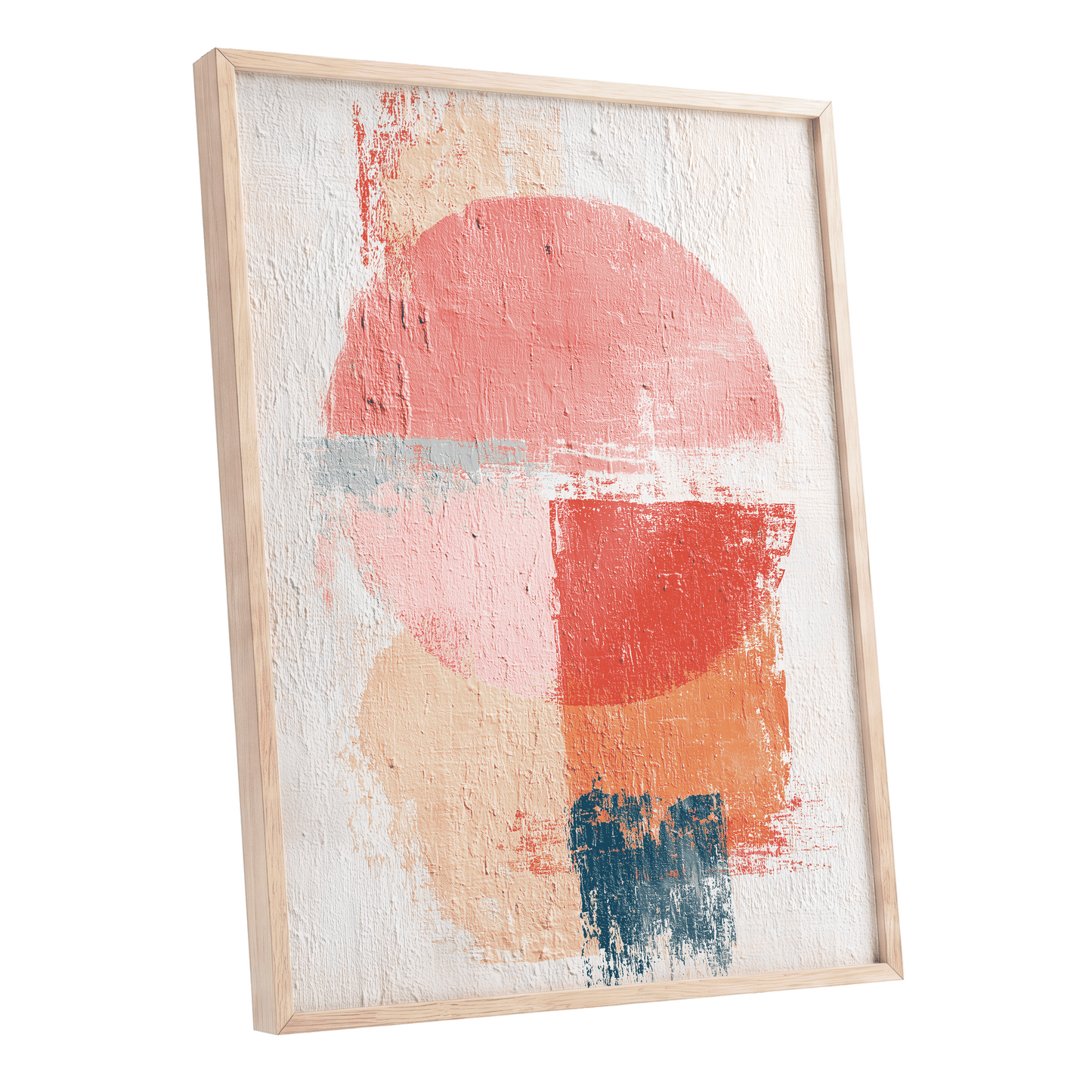 Coral Abstract Balance