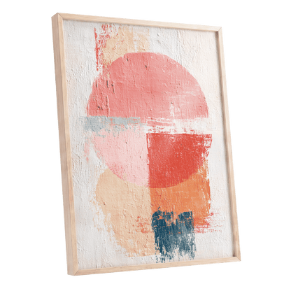 Coral Abstract Balance