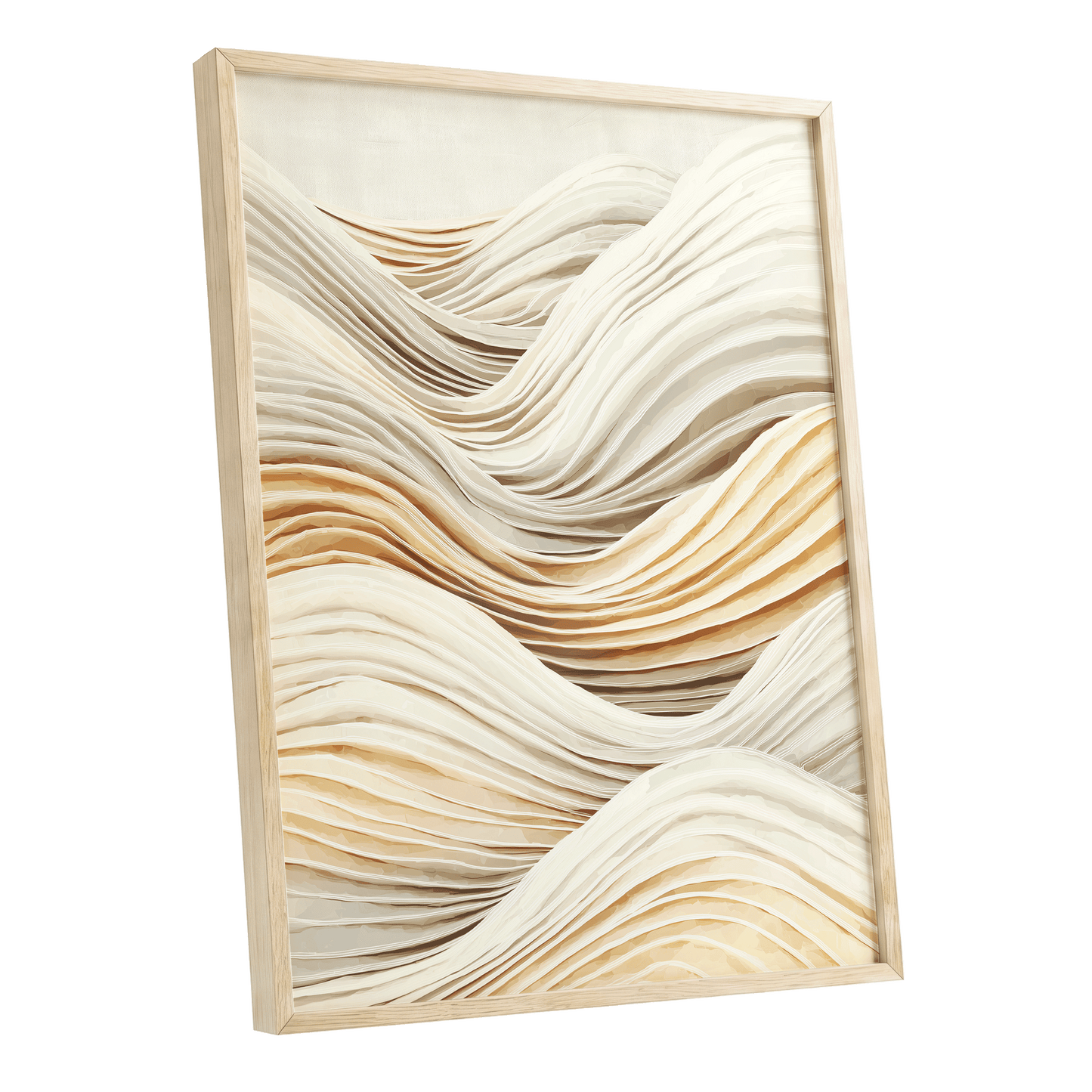 Ivory Layered Waves
