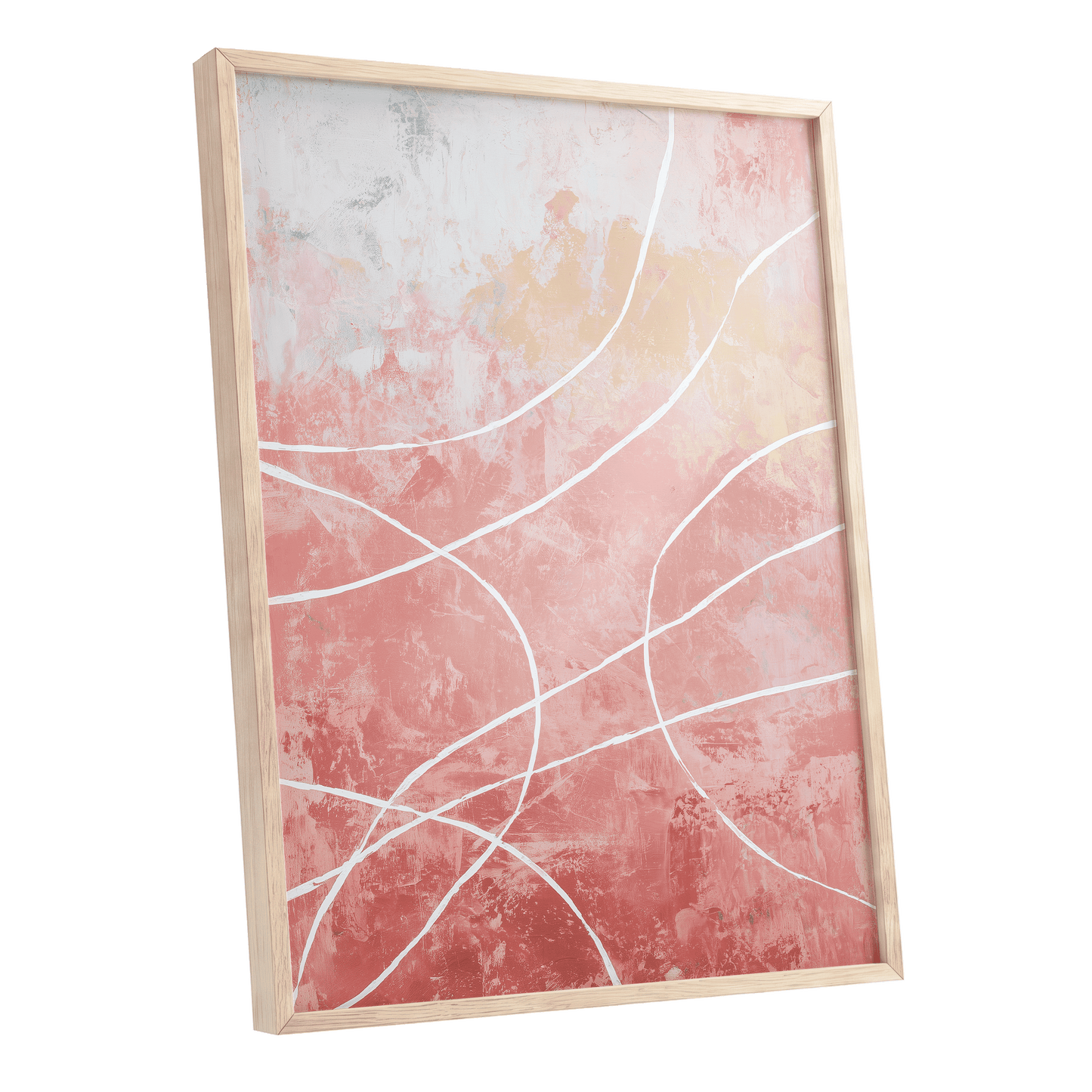 Blush Flow Line Abstract