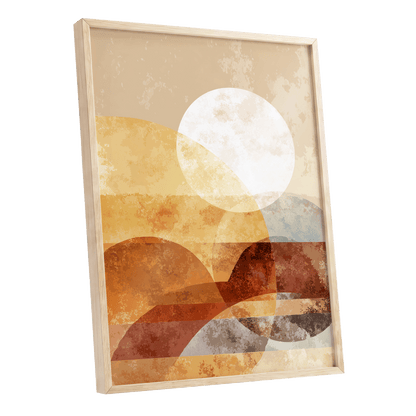 Amber Geometric Sunrise