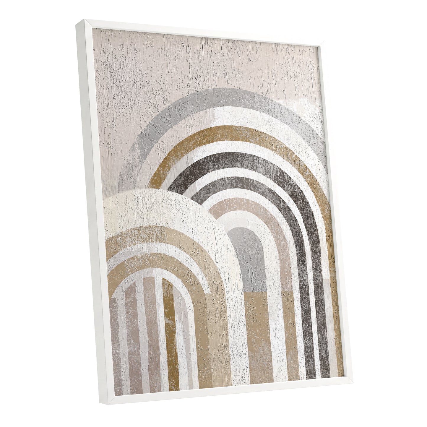 Neutral Textured Rainbow Arch Wall Art