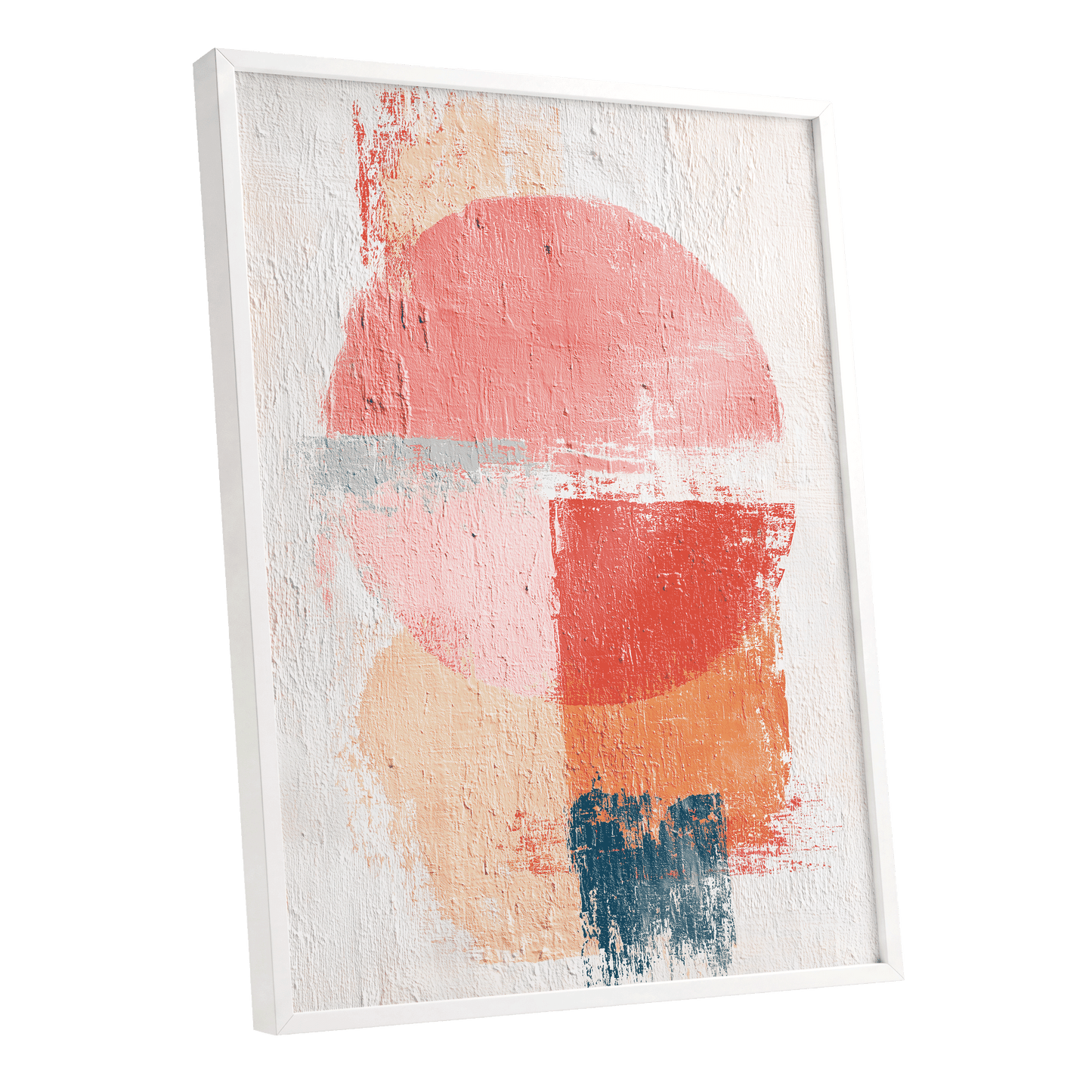 Coral Abstract Balance