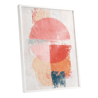 Coral Abstract Balance