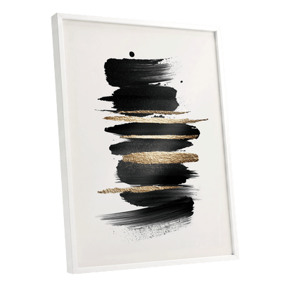 Black Gold Brushstrokes