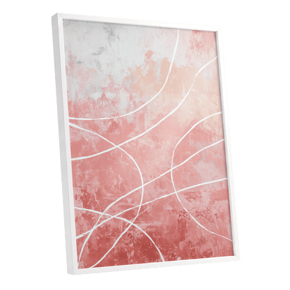 Blush Flow Line Abstract