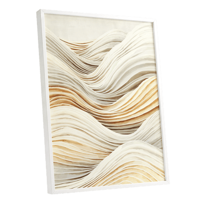 Ivory Layered Waves
