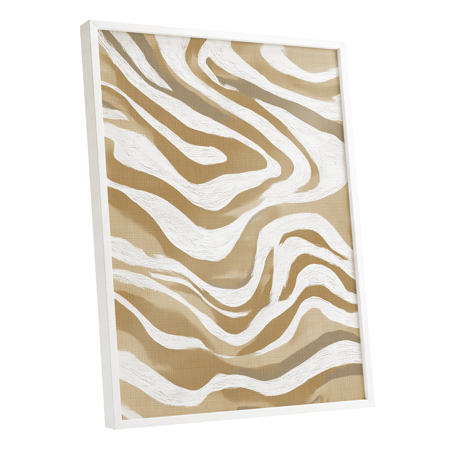 Ochre Flow Abstract
