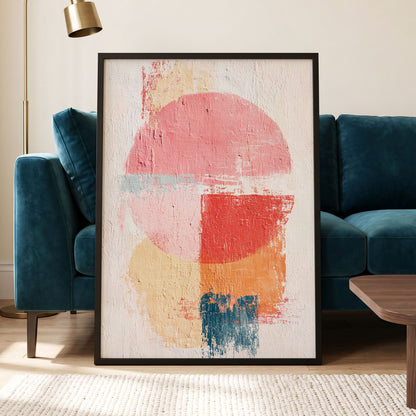 Coral Abstract Balance
