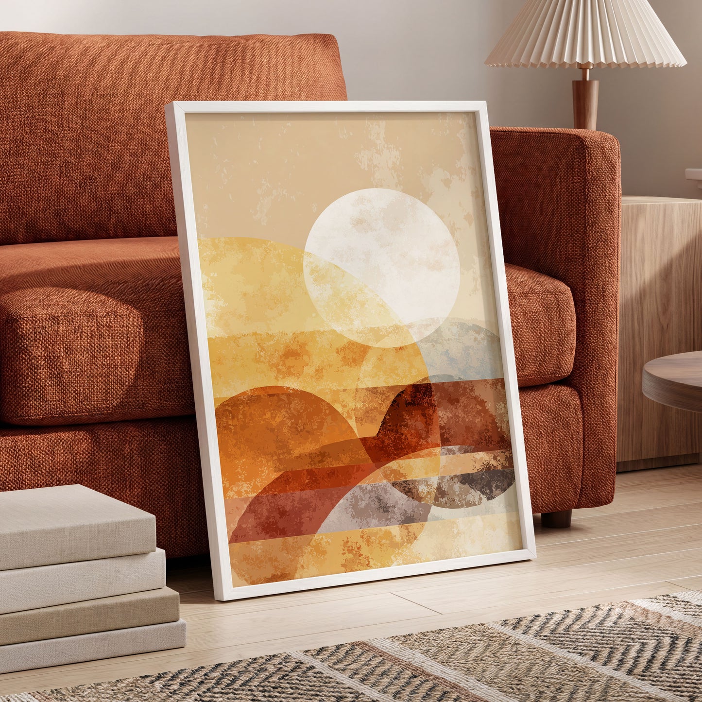 Amber Geometric Sunrise