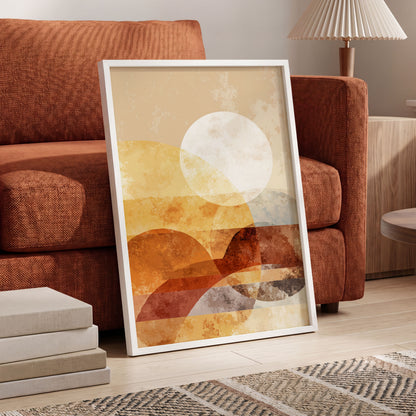 Amber Geometric Sunrise