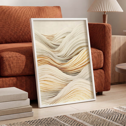 Ivory Layered Waves