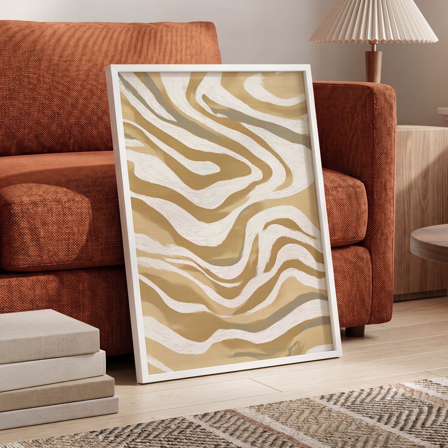 Ochre Flow Abstract