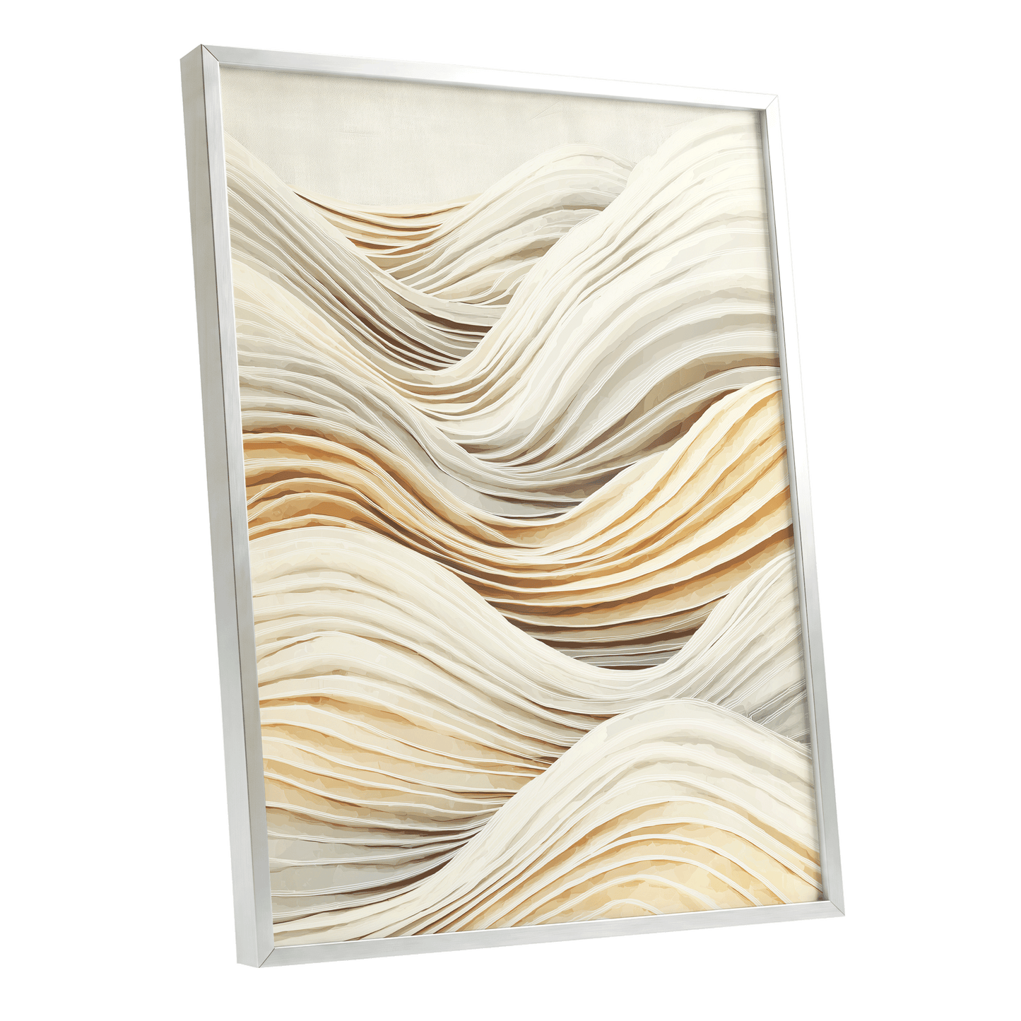 Ivory Layered Waves