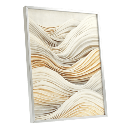 Ivory Layered Waves