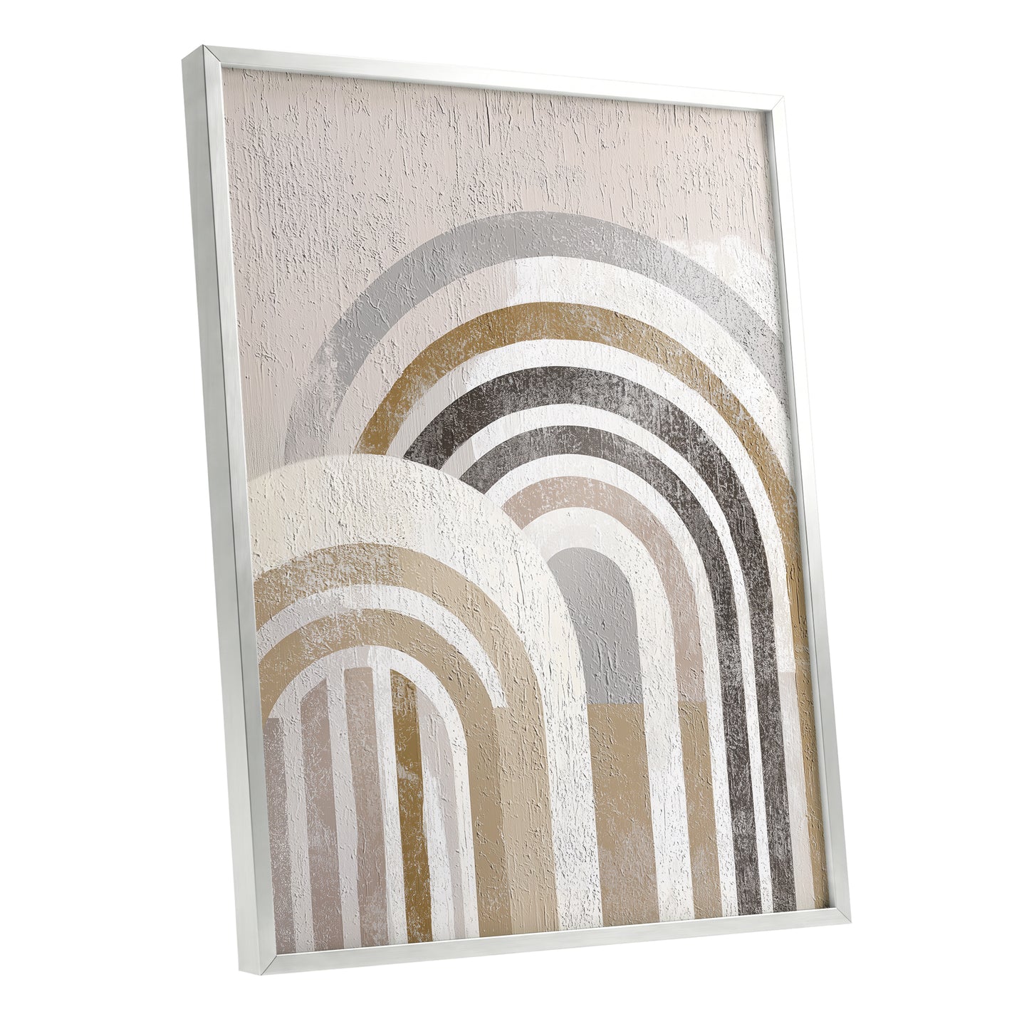 Neutral Textured Rainbow Arch Wall Art