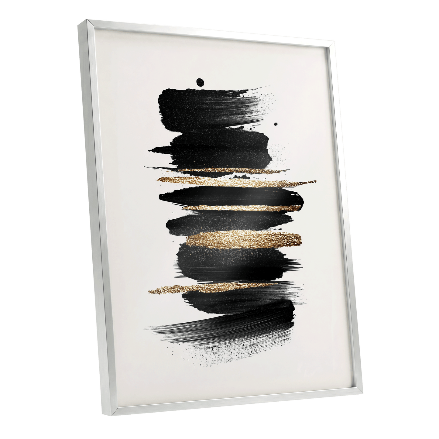 Black Gold Brushstrokes