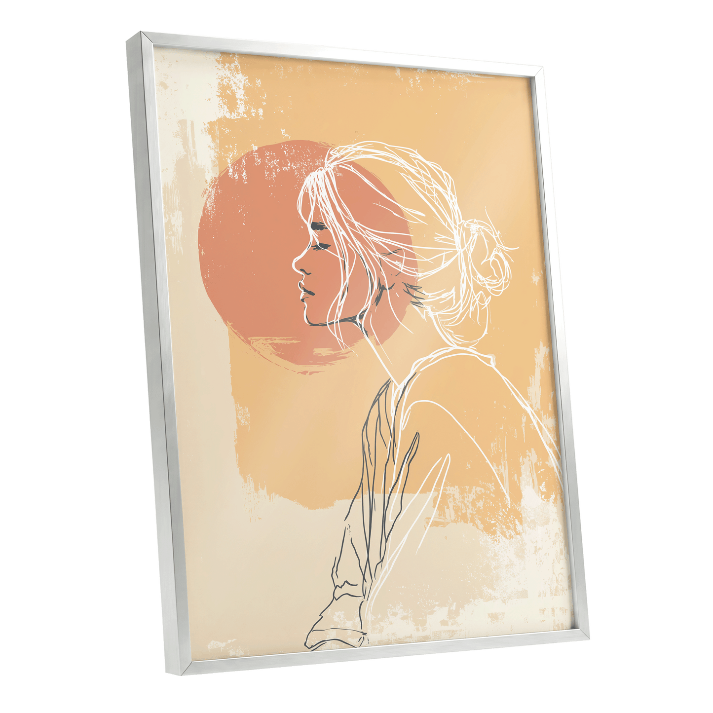 Sunlit Profile Line Art