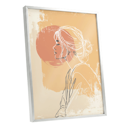 Sunlit Profile Line Art