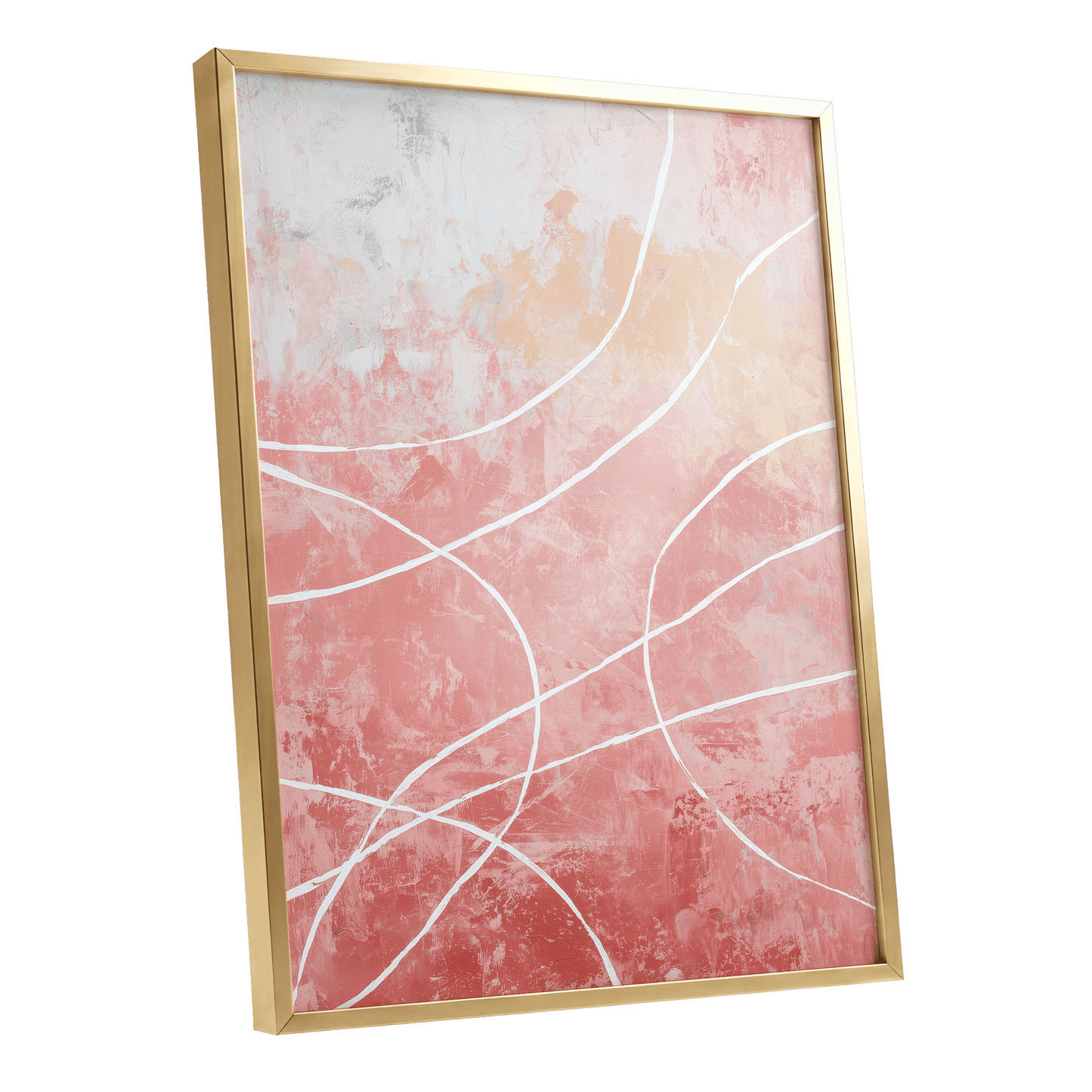 Blush Flow Line Abstract